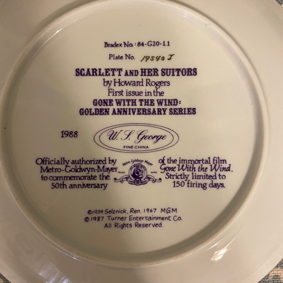 RARE!!💖 Scarlett and Her Suitors Collectors Plate - Picture 3 of 6